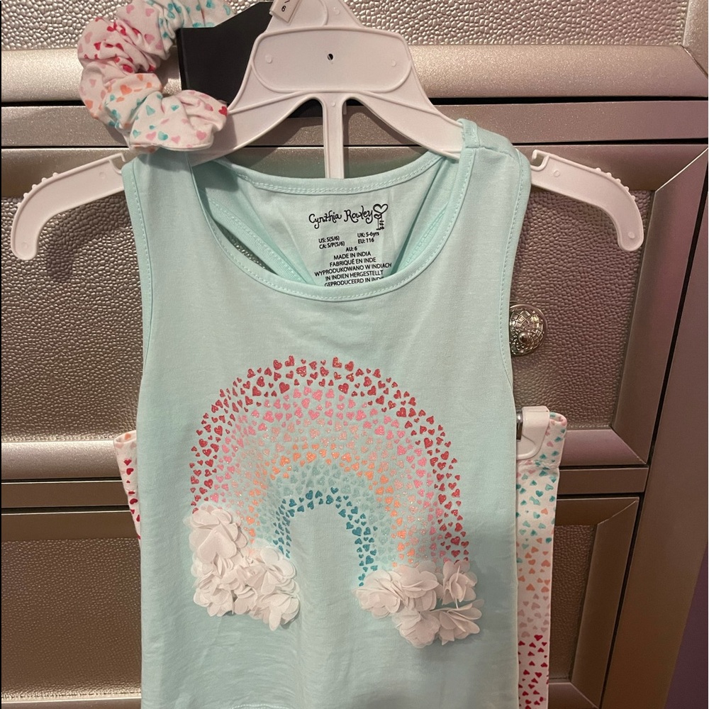 NWT cynthia rowley girls shorts set